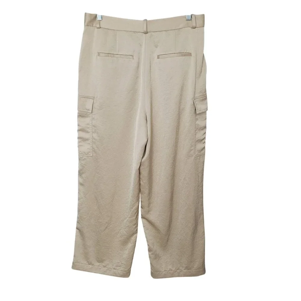 Madewell Wide Leg Pants in Tan - Picture 2 of 6
